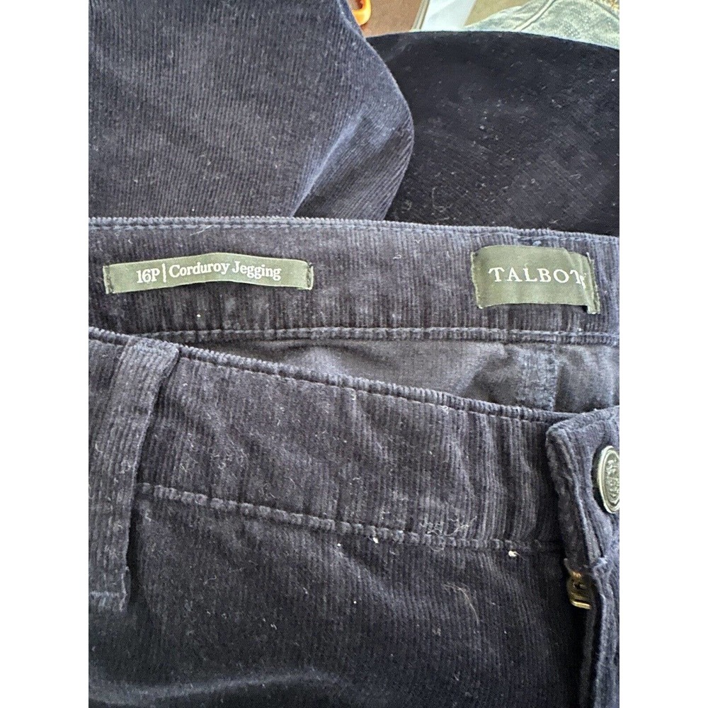 NWOT Talbots Corduroy High-Waist Jegging Ankle Length Skinny Leg Pants Size 16 P - Picture 4 of 6